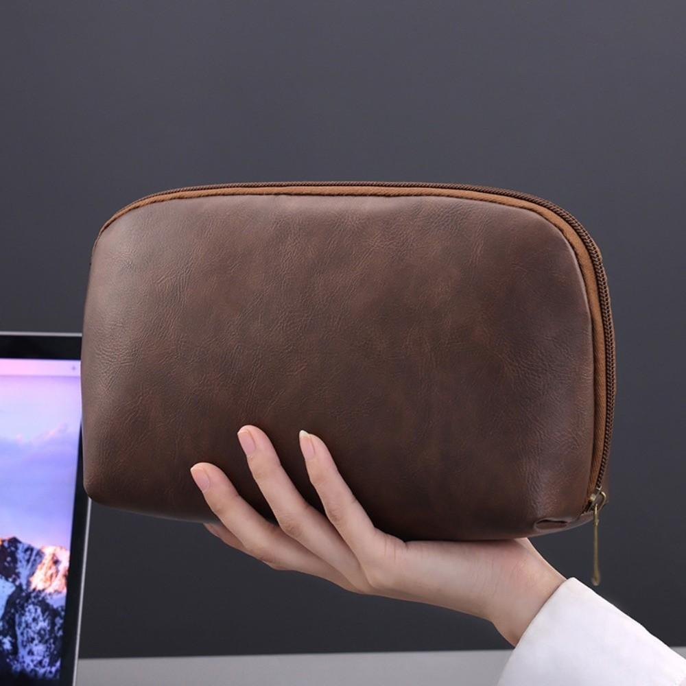 Multi-Function Digital Product Storage Bag Multi-layer Large Capacity Cable Organizer Pouch Waterproof PU Electronic Gadget Bag