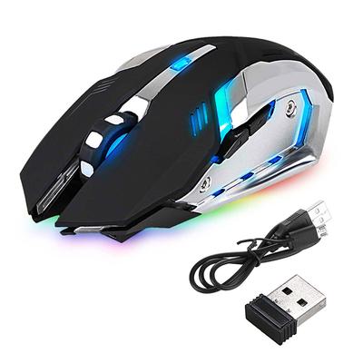 Ασύρματο Οπτικό Ποντίκι Gaming LED Επαναφορτιζόμενο X7 Ποντίκι Υψηλής Ανάλυσης