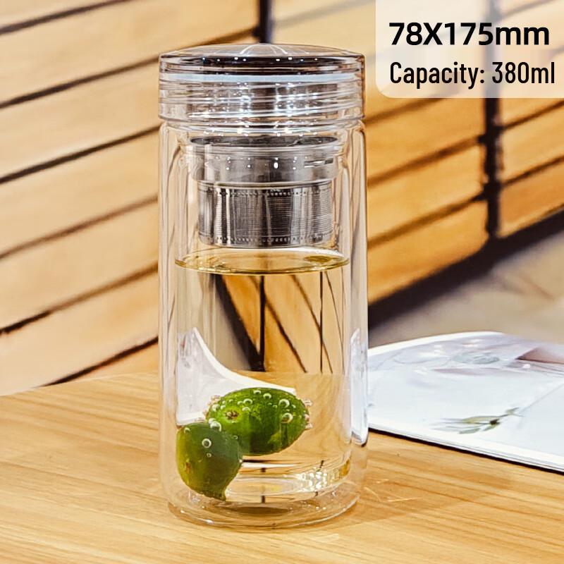 

Shangqi Double-Wall Borosilicate Glass Tumbler with Lid