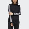 Adidas Neo Vintage Sports Stand Collar Full Zip Casual Jacket Women Jacket Black FP7358