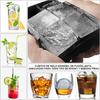 Ice Cube Trays Silicone,Ball Maker Mold, Whiskey Round Sphere Mold - Square Large for Cocktails & Bourbon Easy Release BPA Free