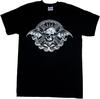 A7X Skull Bat Wings Design Black T-shirt