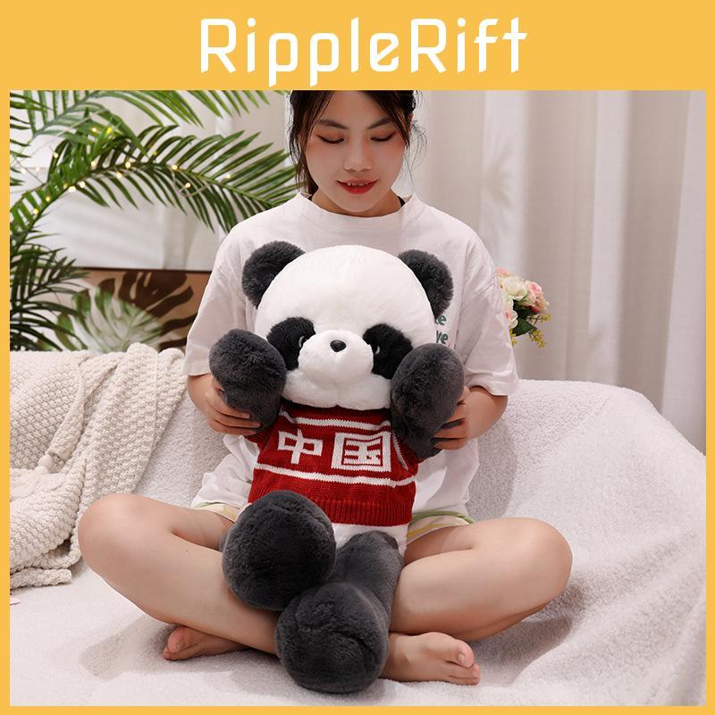 China Panda Delightful Plush Animal Pillow Doll Short Plush Fabric Perfect Gift