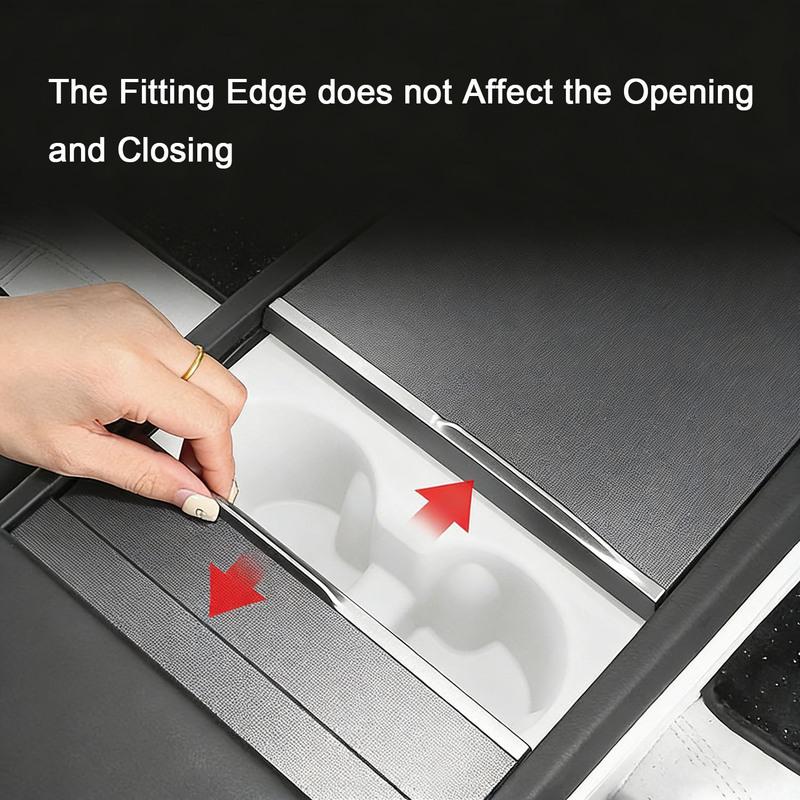 For Tesla Model Y Juniper 2025+ Central Control Silicone Water Cup Holder for Model 3 Highland + Anti-fouling Storage Tray
