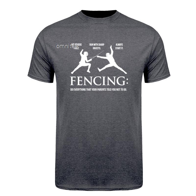 Funny Fencing TShirt Fencer Gift Tee Foil Epee Saber Athlete Graphic T Shirt for Unisex Unisex HJ067