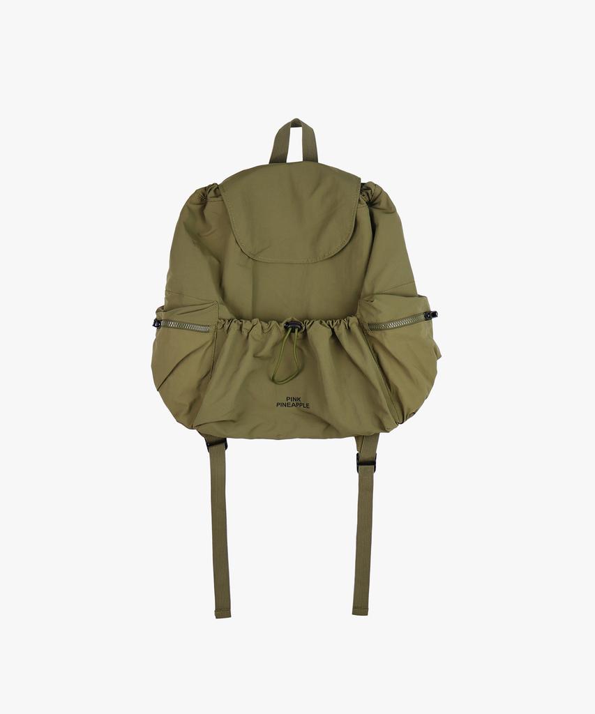 Pink Pineapple String Rucksack_Khaki