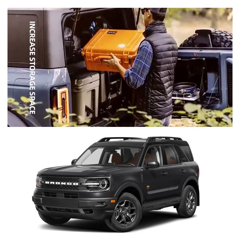 Ford Bronco Wall-Mounted Aluminum Workbench with Hidden Storage