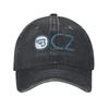 Ceska Zbrojovka CZ Jeansstoff Kappe Lässige Baseballkappen Verstellbarer Hut Sommer Unisex Baseballkappen