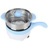 24V 2L Car Electric Cooking Pot Stainless Steel Non Stick Multifunction Cooker with Steamer(Sky
