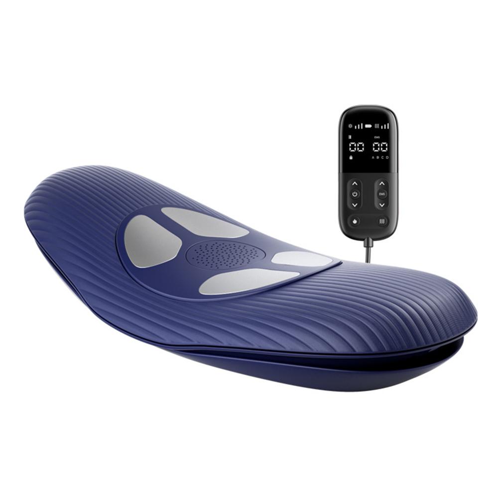 

Электрический поясничный тракционный массажер с регулируемой интенсивностью нагрева и вибрации, надувной, с пультом дистанционного управления, поддержка позвоночника, массаж спины синий