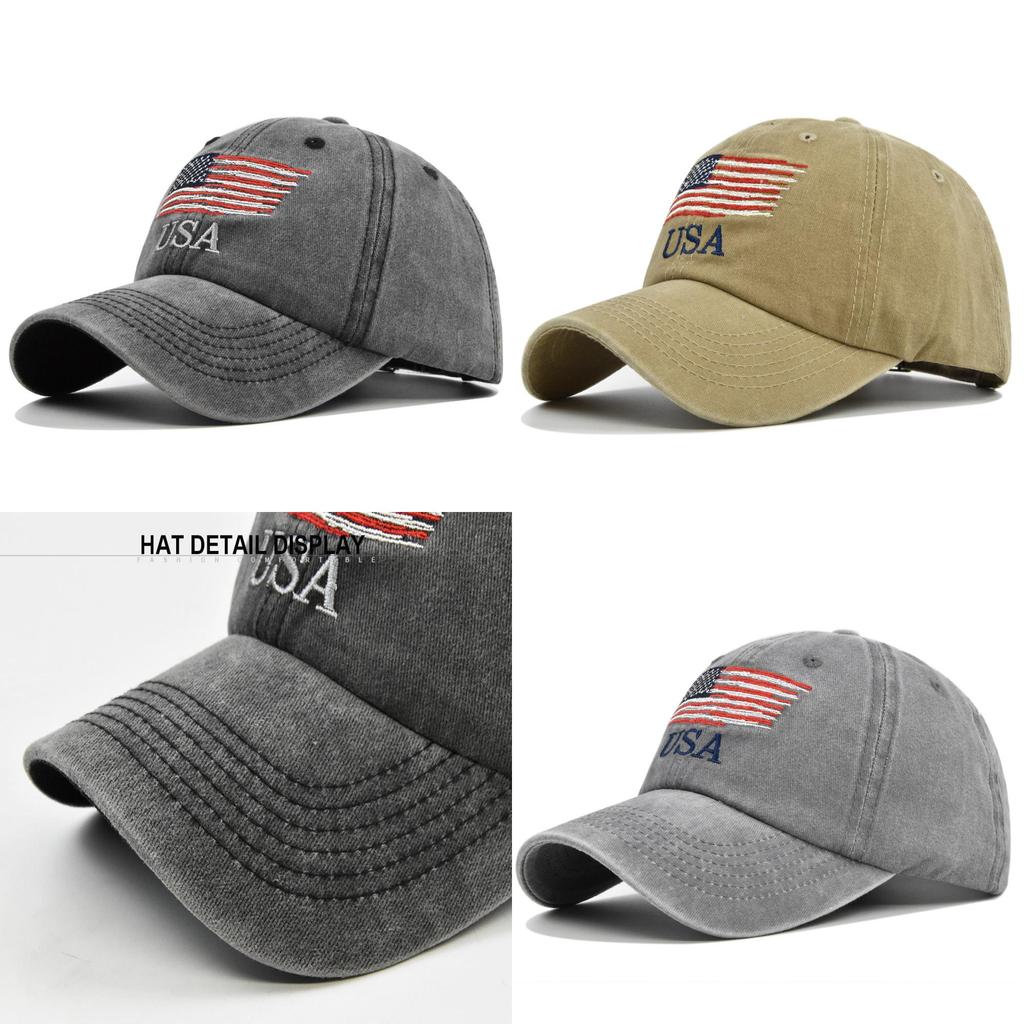 Fashionable Vintage Embroidered Baseball Cap With Adjustable Size And Curved Brim