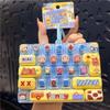 Cute Cartoon Animal Mini Keyboard Fidget Toy With Soft Press Buttons Lanyard For Bag Charms Stress Relief Kids Gifts