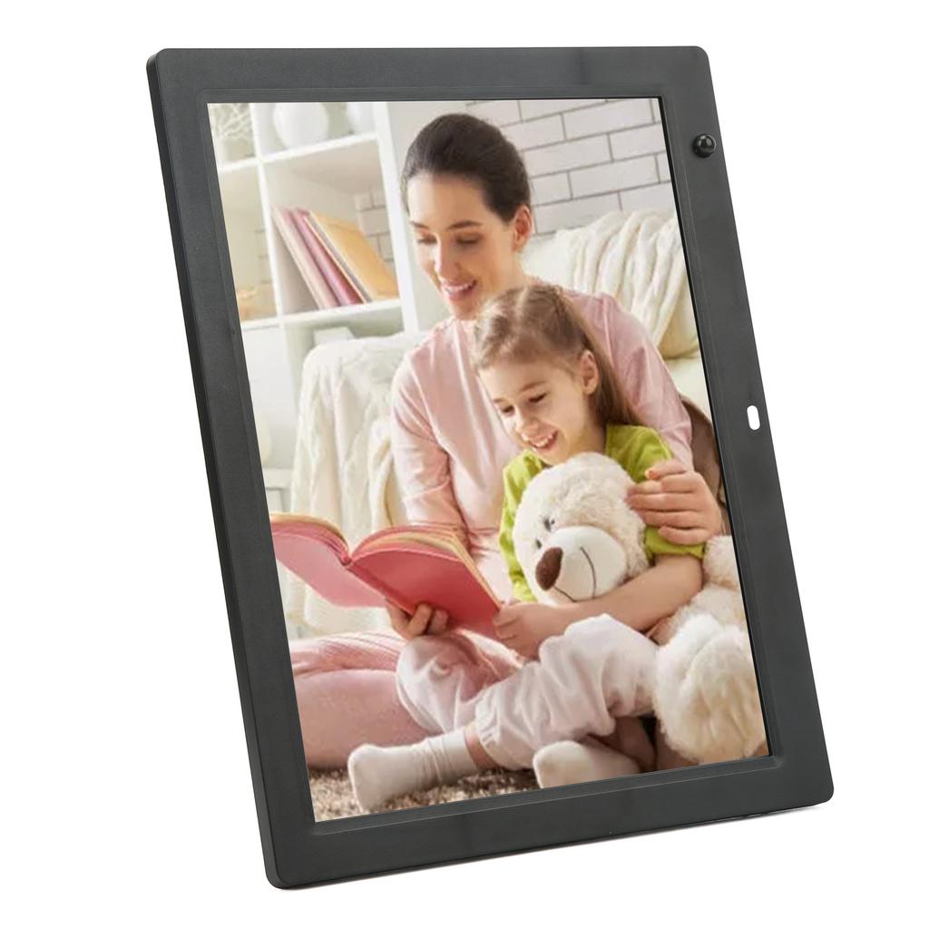 14in Digital Photo Frame Human Body Sensing 1080P Multiple Functions Plug and Play Smart Picture