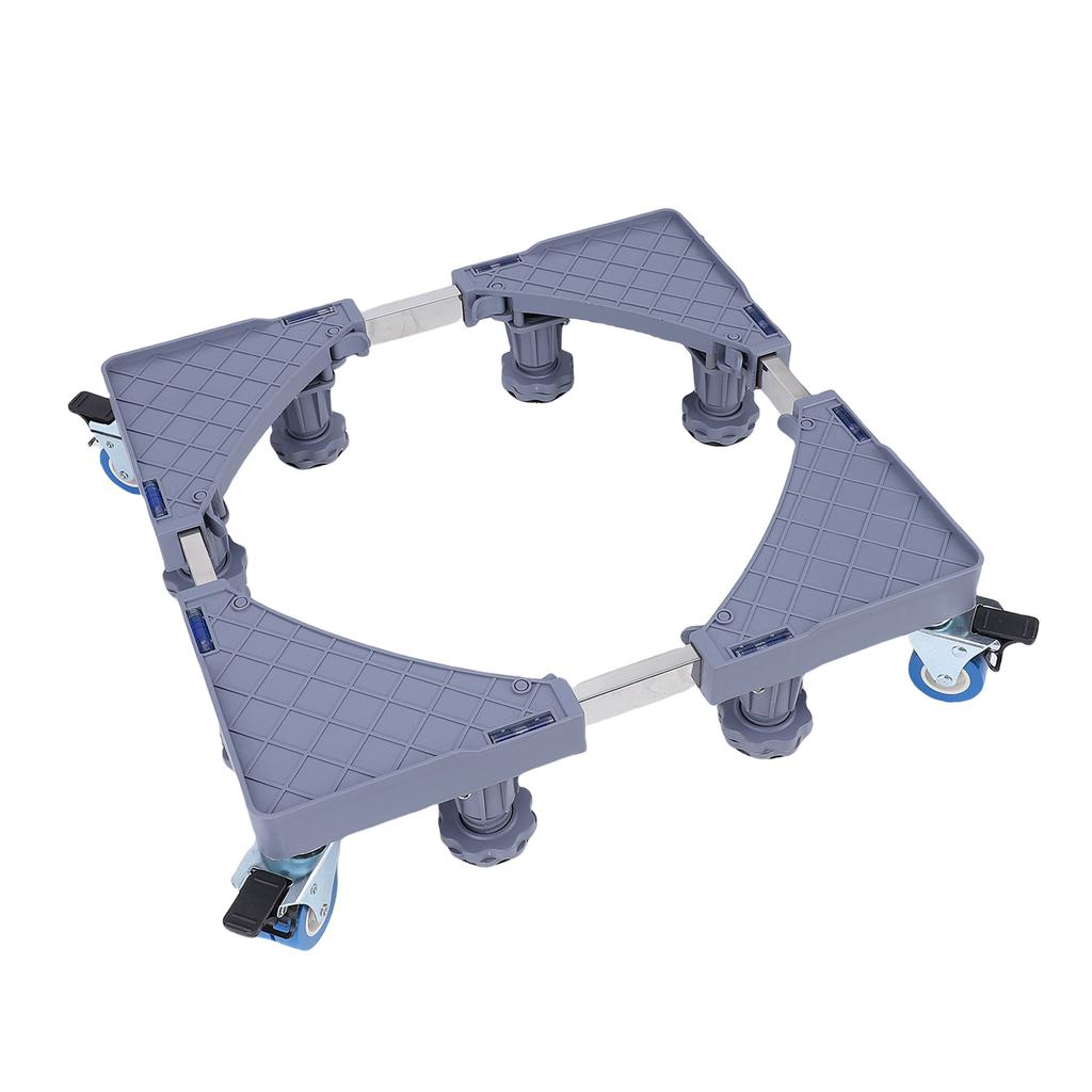 Kühlschrankständer Mobile Basis Verstellbare Möbelkarre mit 8 starken Füßen 4 Feststellrädern für Waschmaschine Waschmaschine