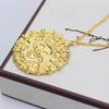 Vintage Necklace Aztec Medallion Skull Pendant Accessories
