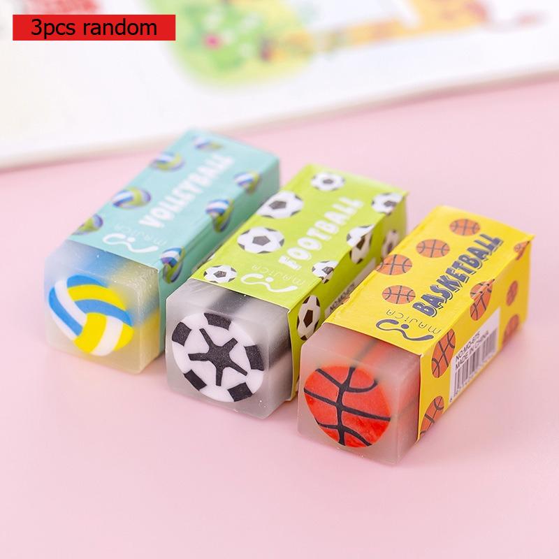 

Lovely Gift Sandwich Strawberry Watermelon Dinosaur Basketball Crystal Student Rubber Stationery Prizes Wholesale Manufacturer