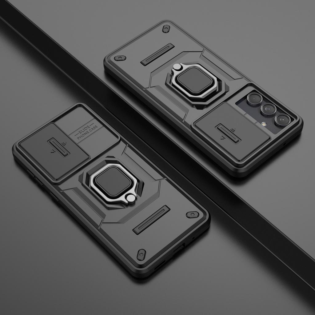 Husă pentru Samsung Galaxy M55 5G/C55 5G/F55 5G Protector de Telefon PC+TPU cu Capac Glisant pentru Cameră