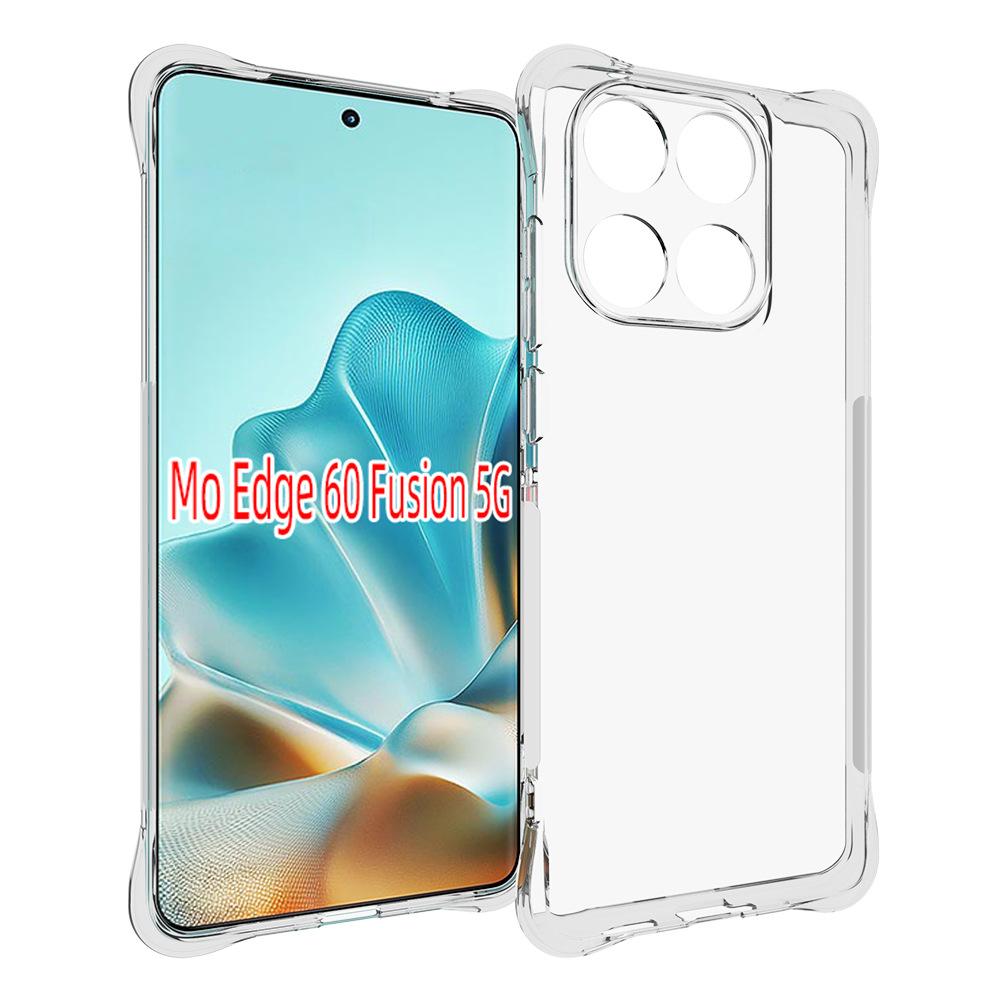 

Airbag ShockProof Soft Clear Back Cover For Motorola Edge 60 Fusion Moto Edge60Fusion 5G Phone Case Moto Edge 60 Fusion прозрачный