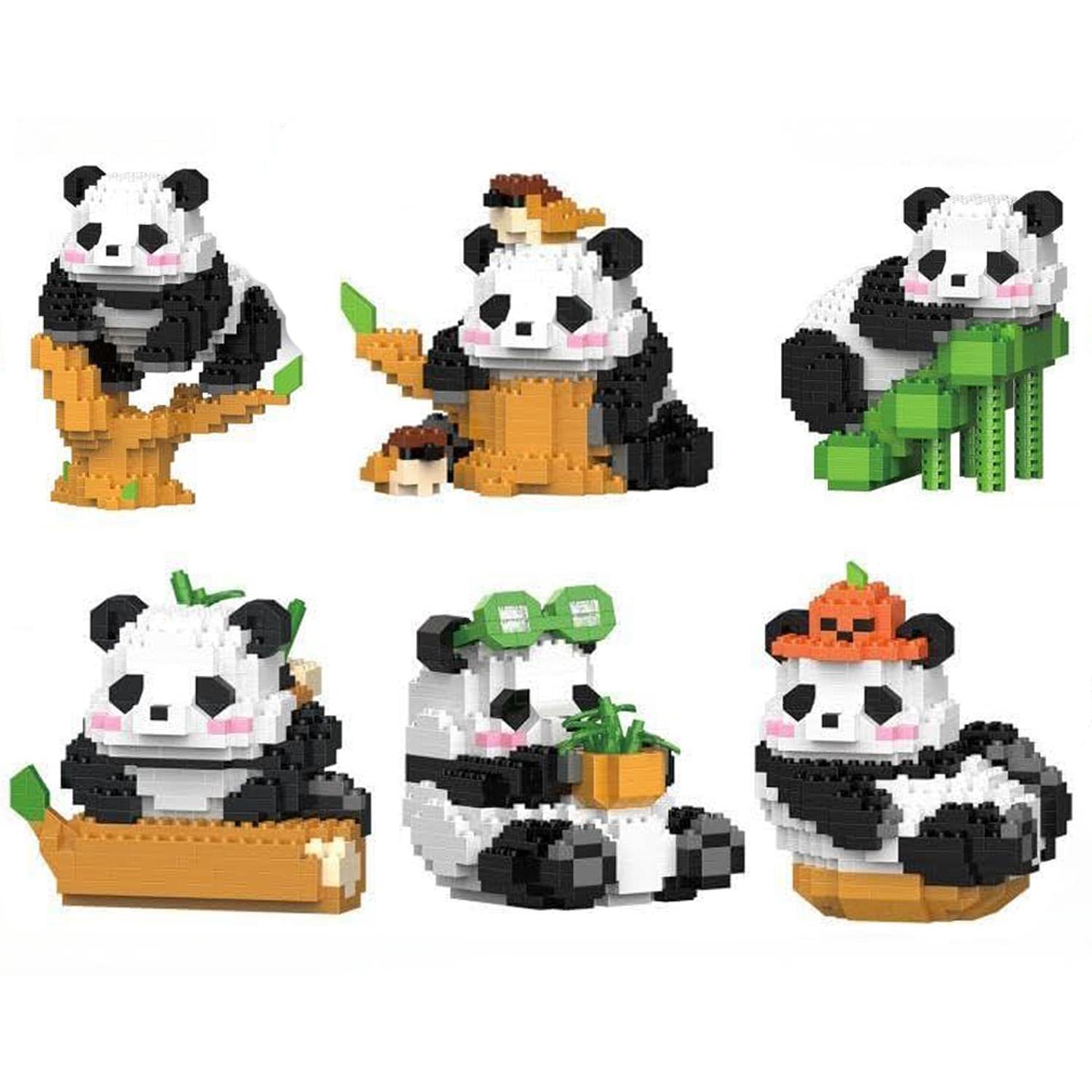 Interesting Toys Unisex Mini Building Blocks Panda Sets Micro Nano Bricks Perfect Party Favors For Teenagers Cute Micro Mini Panda Building Bricks