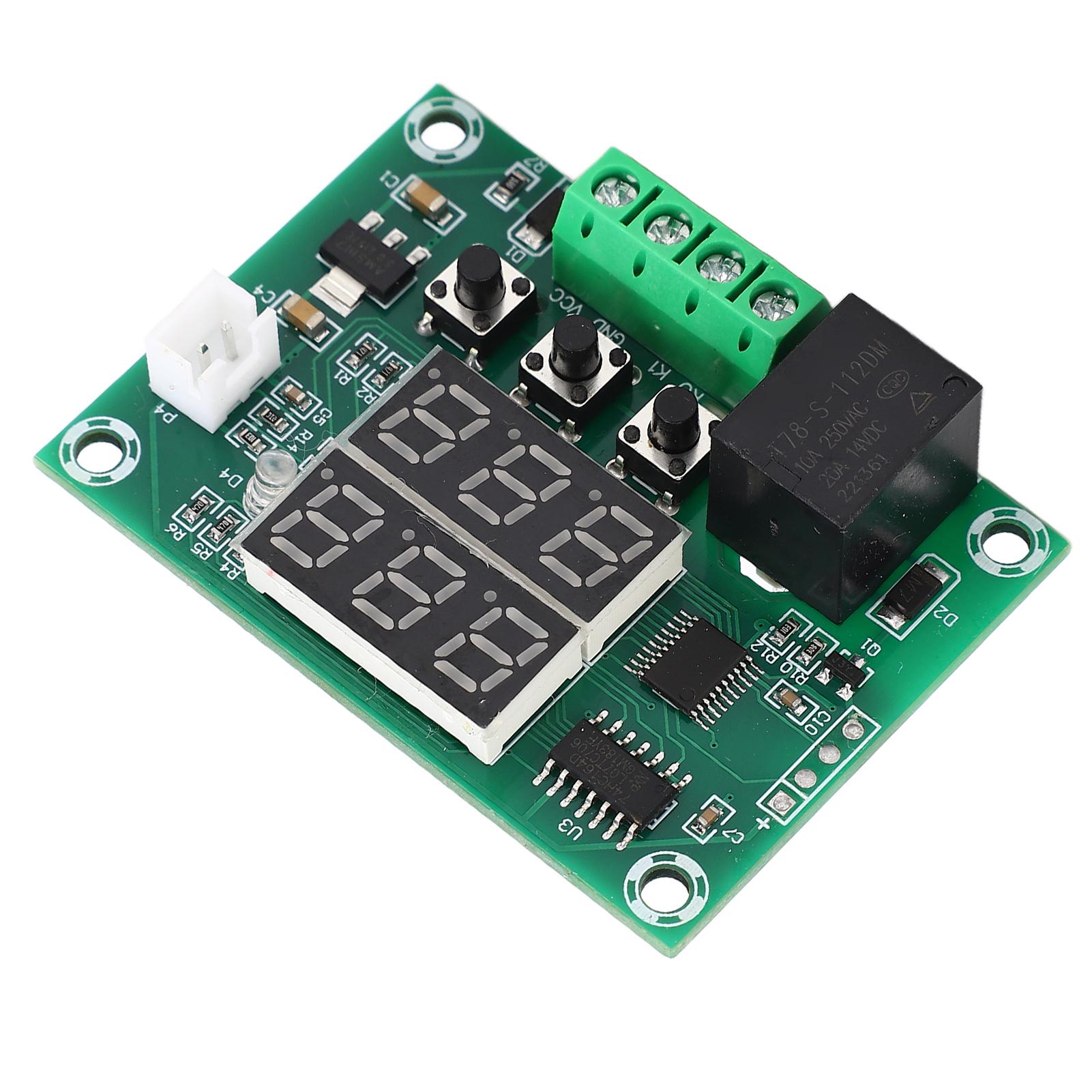 

Двухдисплейный цифровой термостат, модуль контроллера температуры, переключатель контроля температуры с двойным дисплеем, DC12V