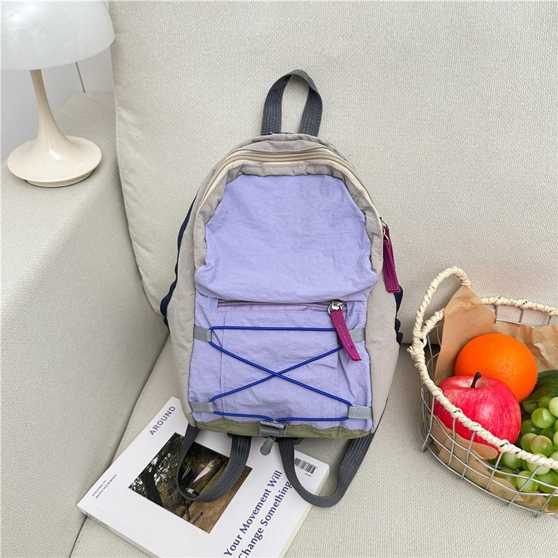Fashion Lightweight Mini Backpack Portable Multifunctional Shoulder Bag Large Capacity School Bag Outdoor Use