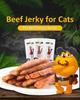New Cat Snacks Beef Jerky 100g Taurine Omega Balanced Nutrition Delicious Healthy Kittens Sharpening Teeth Beef Strips Pet Food