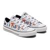 Converse Chuck Taylor All Star Low Top Canvas Shoes Kids Sneakers White Orange Multicolor 672440C