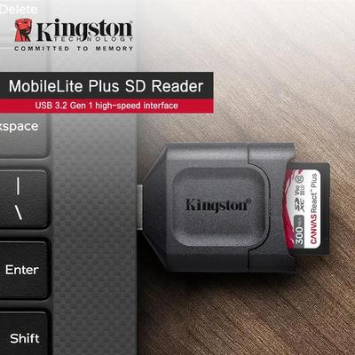 Kingston Αναγνώστης Καρτών SD MLP USB 3.2 Αναγνώστης Καρτών SD UHS-II SDHC SD Αναγνώστης SDXC Αναγνώστης Καρτών Μνήμης Προσαρμογέας USB MobileLite Plus για Υπολογιστή