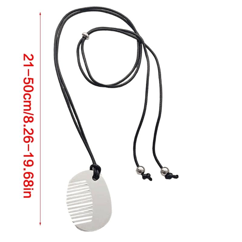 Lightweight Hypoallergenically Comb Necklace With Polished Metal Finish Fashion Accessories For Casual Or Formal Outfits