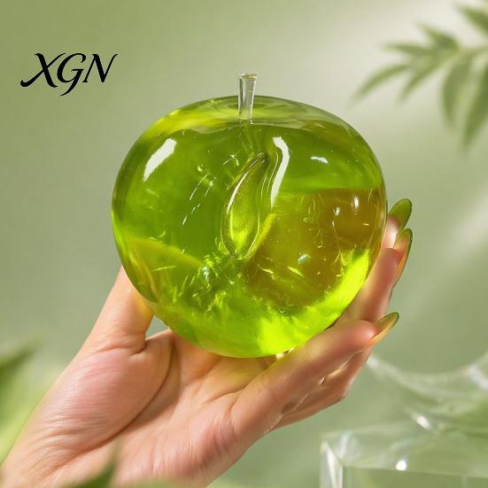 Kids Stress Ball Green Apples Ball, Slow Rising Soft Fidget Toy with Maltose Texture, High Squeeze Elastic Decompression Tool for Anxiety Relief,