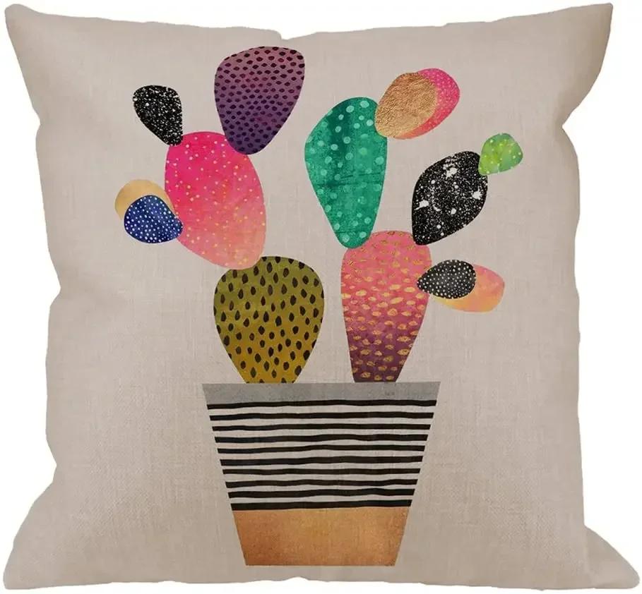 Throw Pillow Case Cotton Linen Square Cushion  Pillowcase  Home Decorative Sofa Armchair Bedroom Livingroom