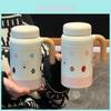 Cute Dog Ins Style Insulated Water Bottle With Handle For Office And Home Use