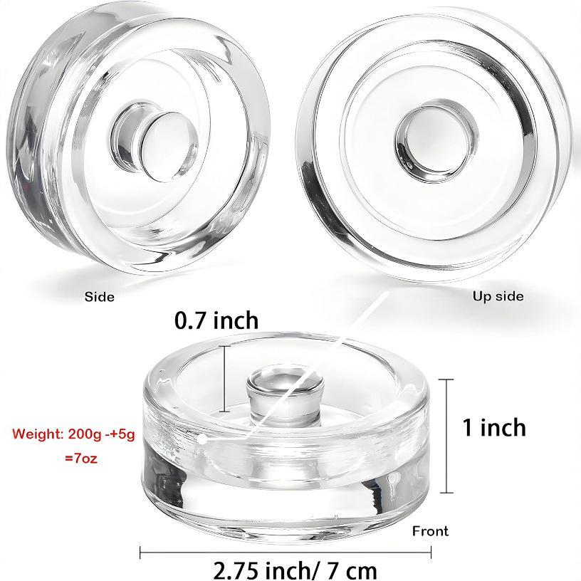 Cross-border E-commerce Glass Fermentation Weight with Easy-Grip Handle for Wide-Mouth Mason Jars Food Storage