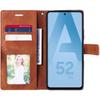 Coque de protection - Samsung - Galaxy A52s 5G - Cuir Synthétique - Marron - Portefeuille