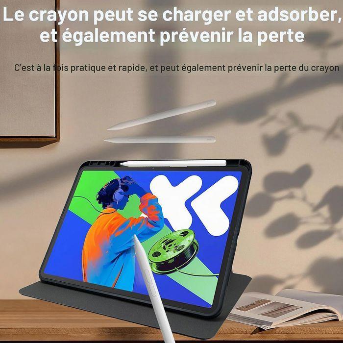 Coque pour Xiaomi Redmi Pad 2 9.7 Pouces 2026, Etui Rotatif avec Porte-Stylet - Noir