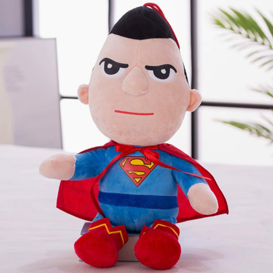 Big Size Cartoon Super Hero Plushies Captain America Spider Man Iron Man Doll Soft Stuffed Anime Plushies Birthday Gifts Kids