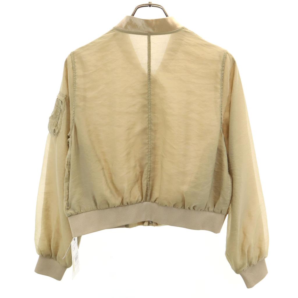 unused SNIDEL Long sleeve Sheer Blouson F beige Jacket Women Used