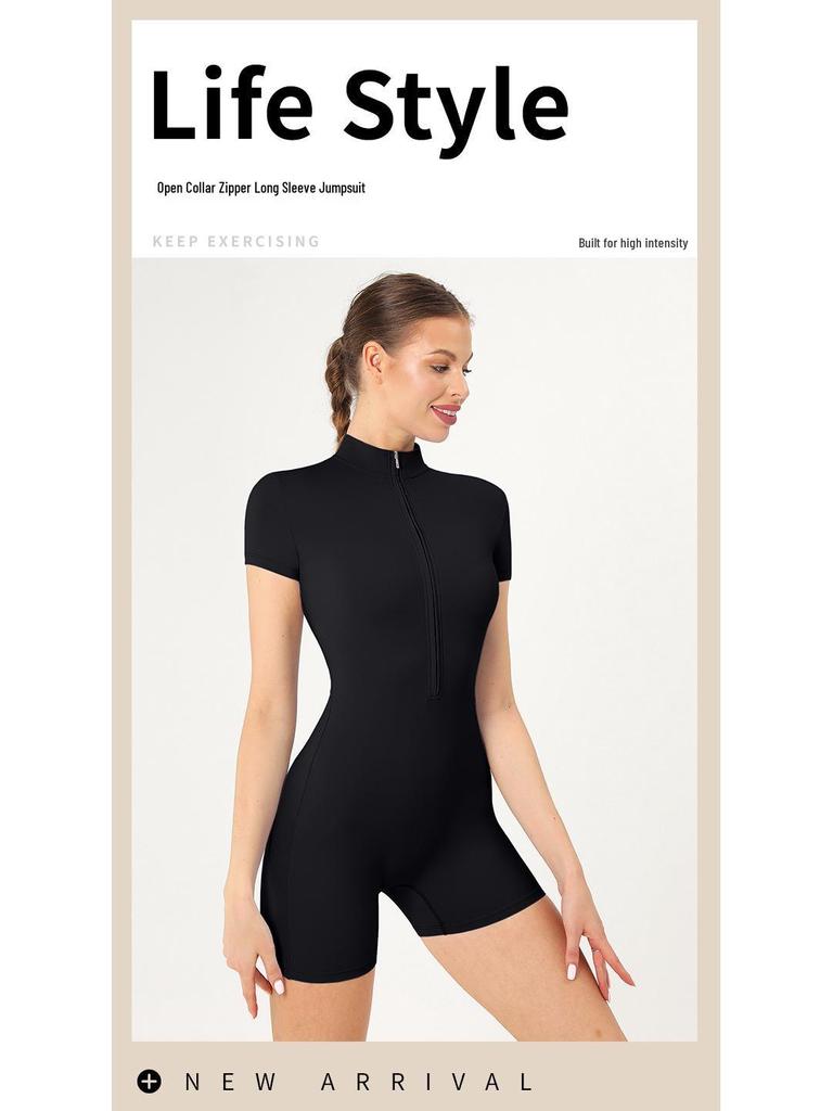 Women's Summer Short Sleeve Yoga & Dance Jumpsuit