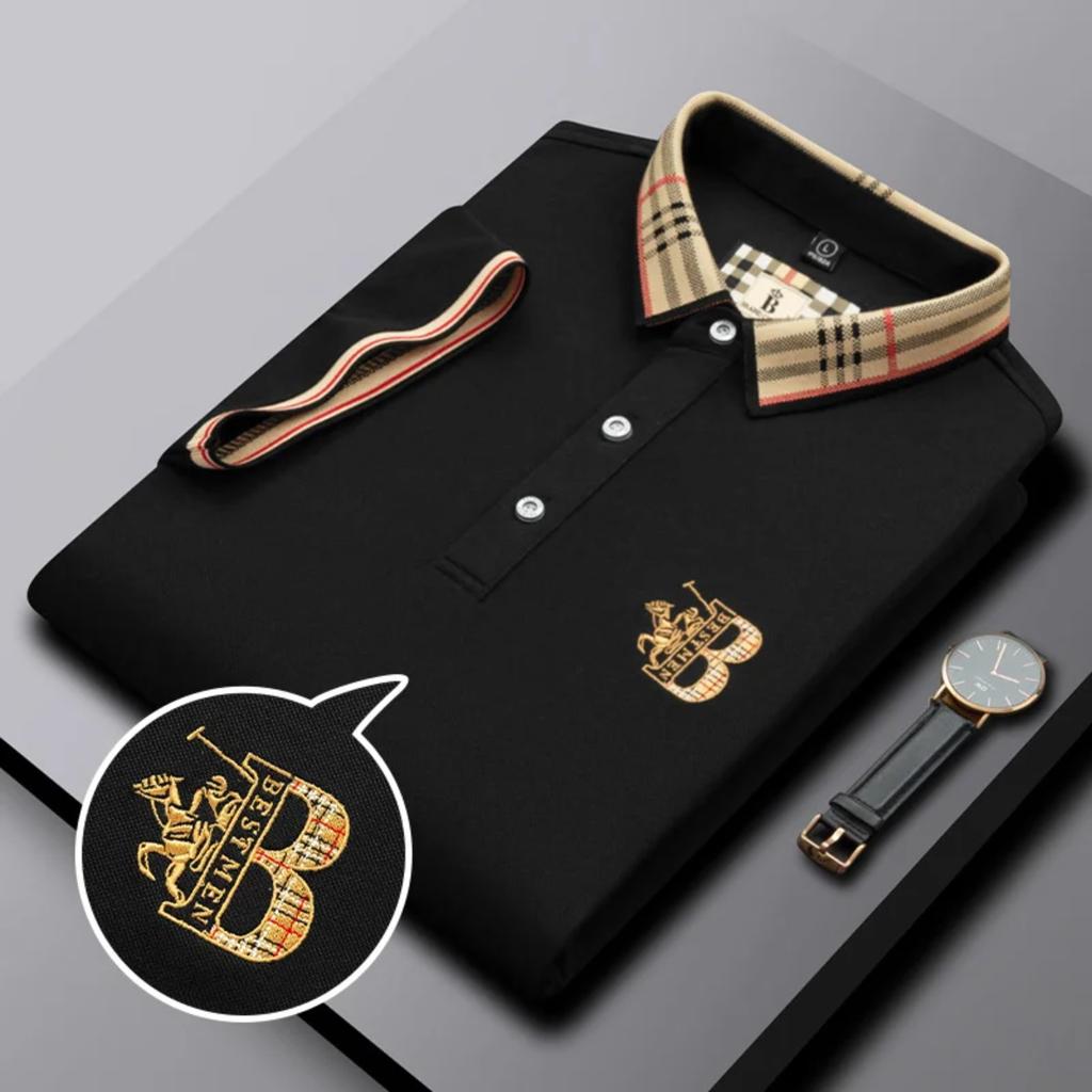 STORN Embroidered Men's Pure Cotton Popsicle Cotton Hot Selling Polo Shirt Summer New Business Casual Breathable Polo Shirt For Men