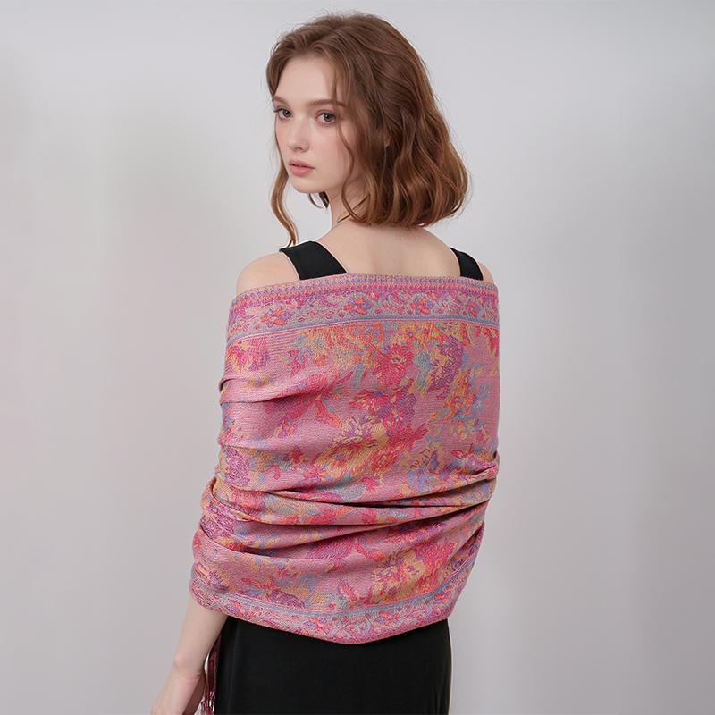 New Shawl Warm Winter Scarf Hijab Women Print Paisley Cashmere Pashmina Thick Wrap Head Neck Foulard Luxury  Blanket Echarp