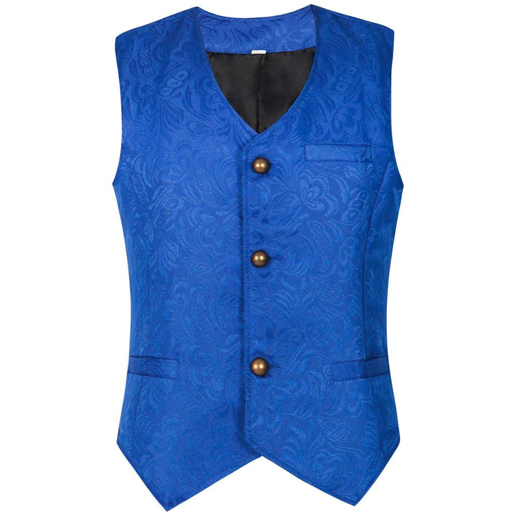 Herren Mittelalterliche Kleidung Retro Lässige Weste Halloween Smoking Jacke Mittelalterliches Kostüm Ärmellos Revers Gentleman Party Renaissance Gehrock