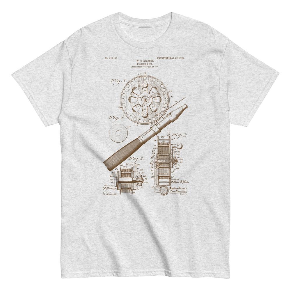 

Vintage 1906 Fishing Reel US Patent Unisex Classic T-Shirt XL