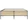 Vidaxl Bed Frame, Sonoma Oak, 120X200 Cm, Wood-Based Material