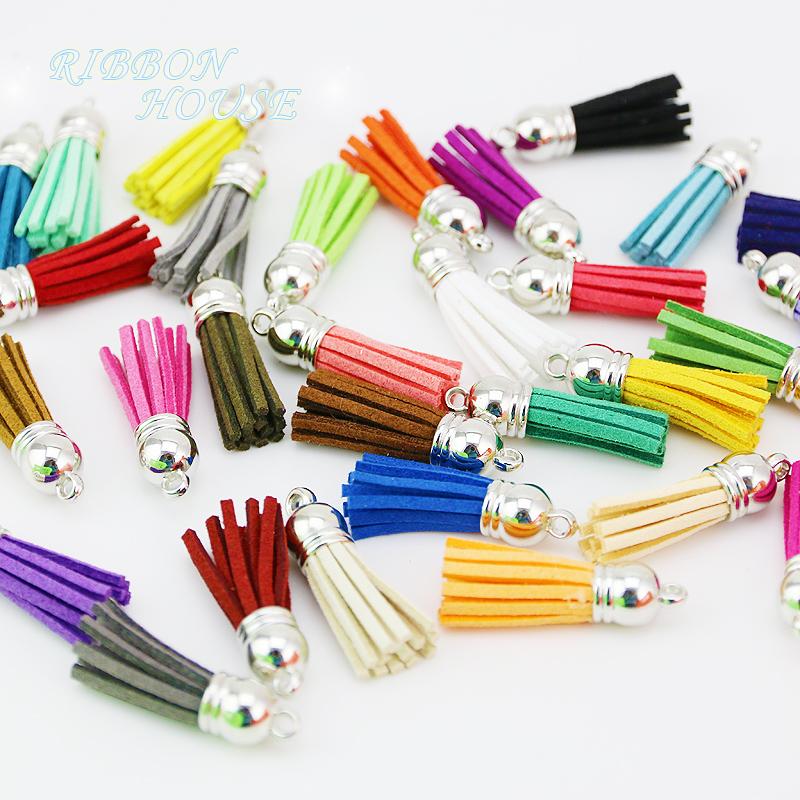 (20 pieces/lot ) 35mm Tassel Vintage Leather Tassels Fringe for Purl Macrame DIY Jewelry Keychain Cellphone Straps Pendant