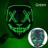 Halloween Neon Led Purge Mask Masque Masquerade Party Masks Light Grow In the Dark Horror Mask Glowing Masker