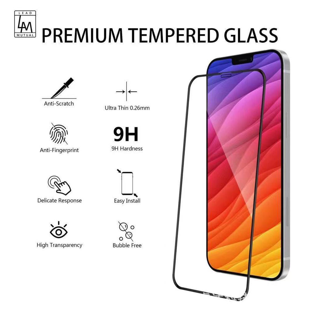 Apple iPhone 17 Pro Max 20D Tempered Glass Screen Protector, Full Coverage, Air Precision