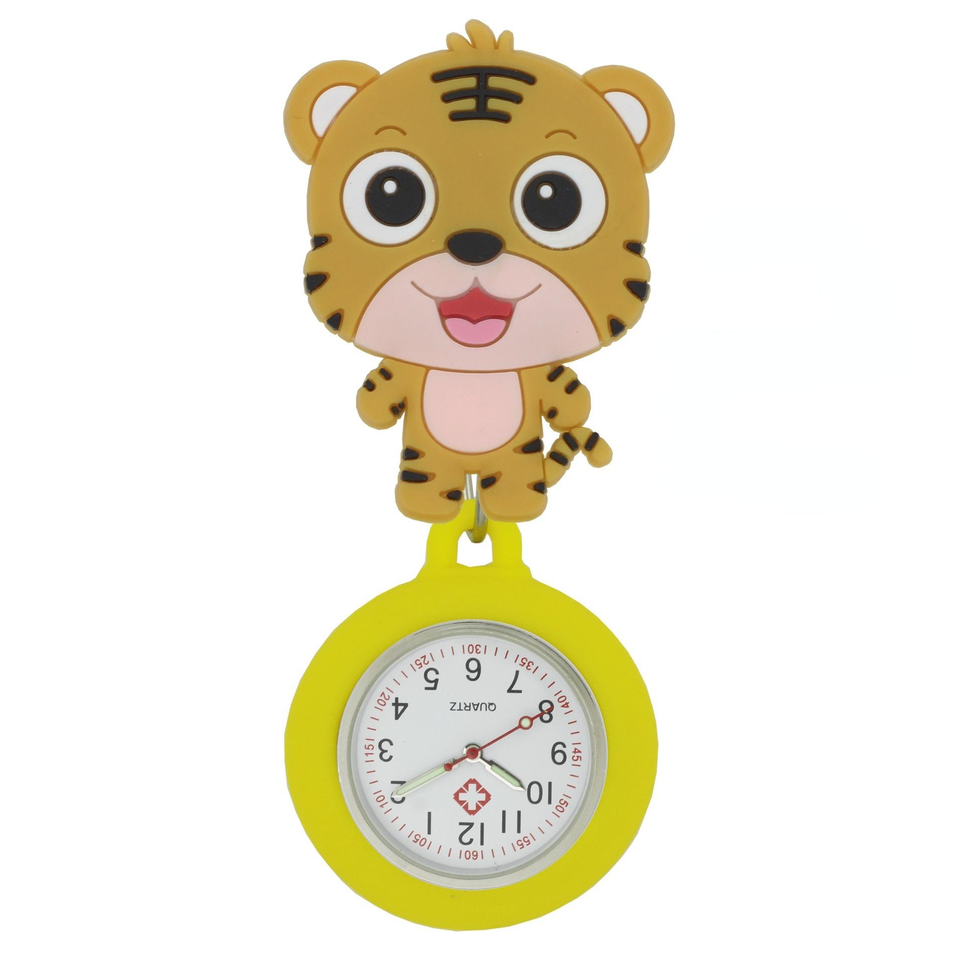 

Чудові мультяшні моделі Медсестра Доктор Висувні силіконові кишенькові годинники Барвистий подарунок для лікарні Медичні жіночі чоловічі значки Котушка tiger