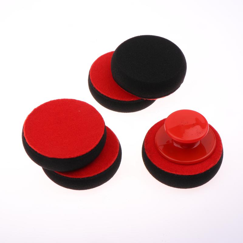 5Pcs Foam Car Wax Applicator Pad Hand Polisher Car Wax Sealing Glaze Car Beauty Wax Mall Sponge Polisher Accessories