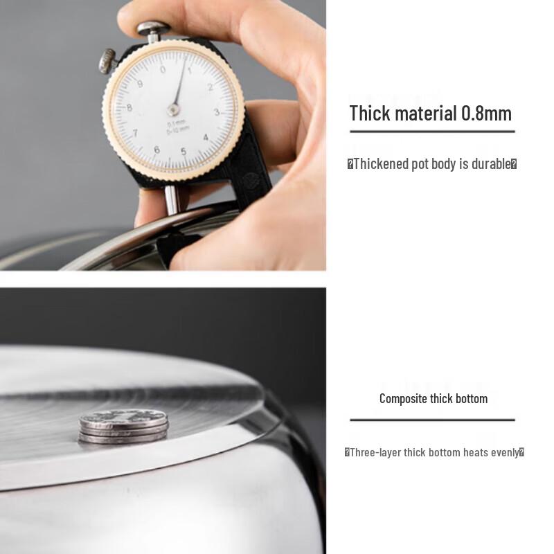 Thickened Stainless Steel Two-Layer Steamer Pot