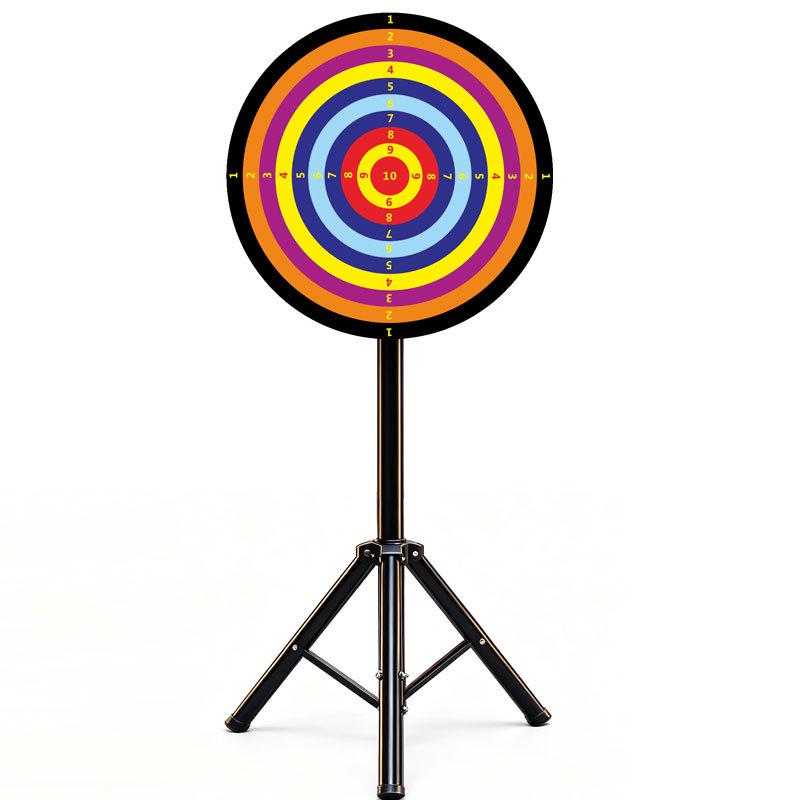 Adjustable Height Magnetic Dartboard with Multiple Surfaces for Company Events